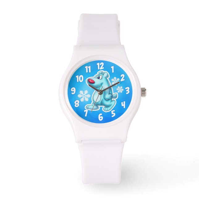 Cartoon polar bear cute watch (Front)