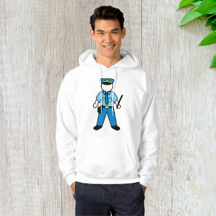 Cartoon Police Officer Fun Law Enforcement  Hoodie