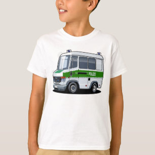 Cartoon Police Van T-Shirt