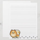 Cartoon Pomeranian (Front/Back)