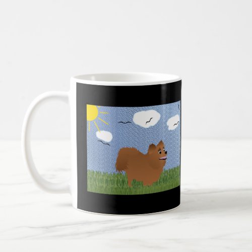 Cartoon Pomeranian Coffee Mug