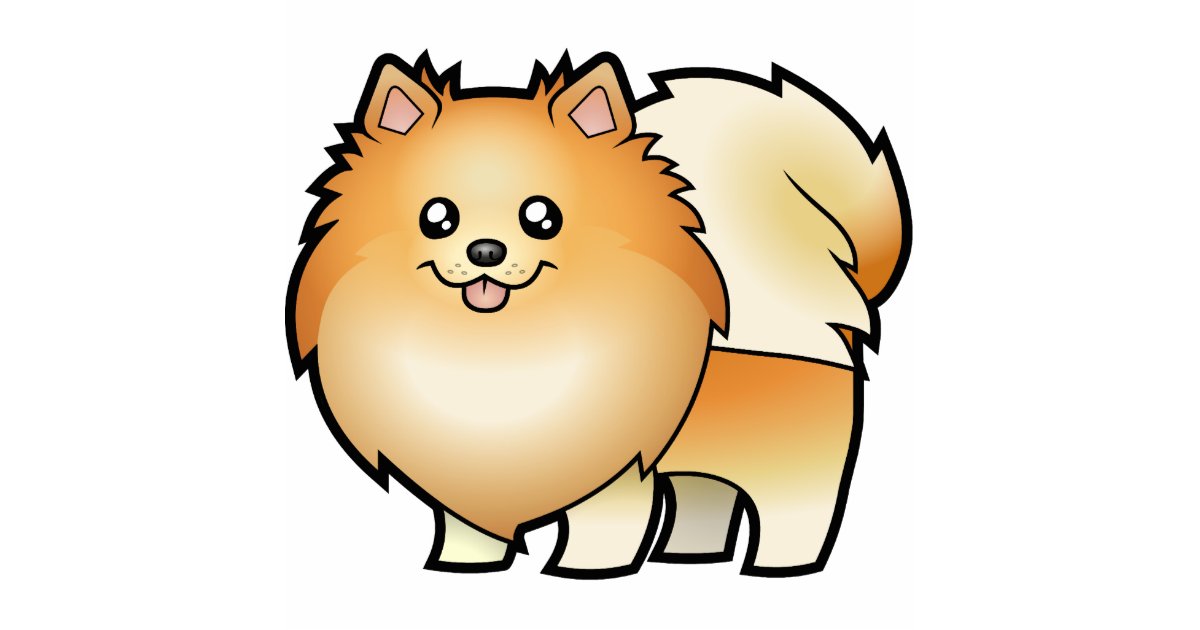 Cartoon Pomeranian Cutout | Zazzle