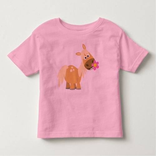 Cartoon Pony and Flower children T_shirt