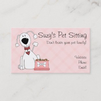 Cartoon Poodle Business Cards by DoggieAvenue at Zazzle