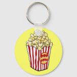 Cartoon Popcorn Bag Keychain at Zazzle