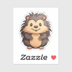 Cartoon porcupine sticker