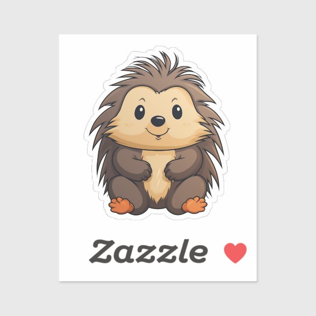 Cartoon porcupine sticker (Sheet)