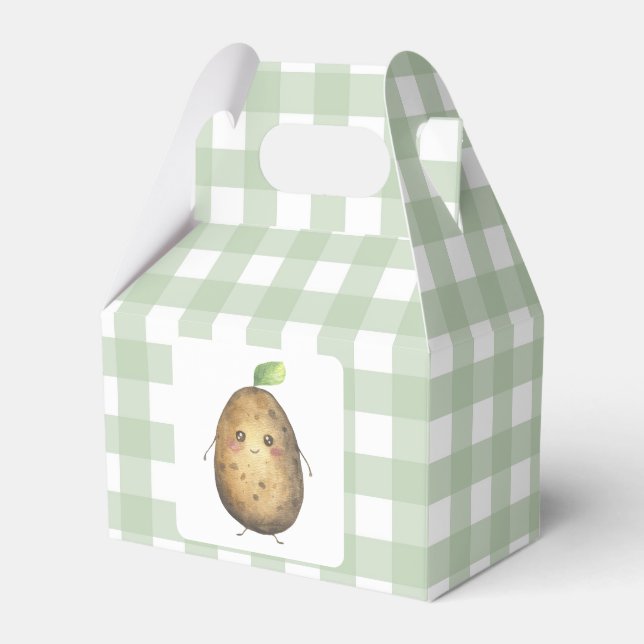Cartoon Potato Baby Shower Favor Boxes (Front Side)