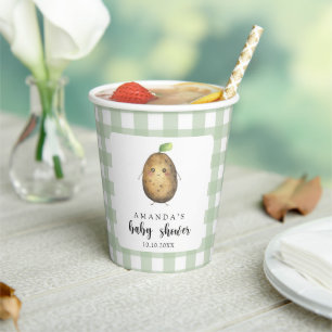 Cartoon Potato Baby Shower Paper Cups