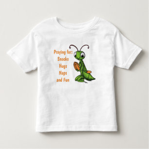 Cartoon Praying Mantis Personalized Toddler T-shirt