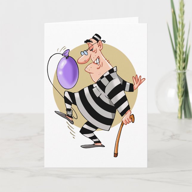 Cartoon Prisoner Greeting Cards (Creator Uploaded)