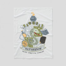 Cartoon Proud Slytherin Crest Fleece Blanket