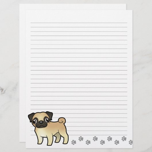 Cartoon Pug (Front/Back)