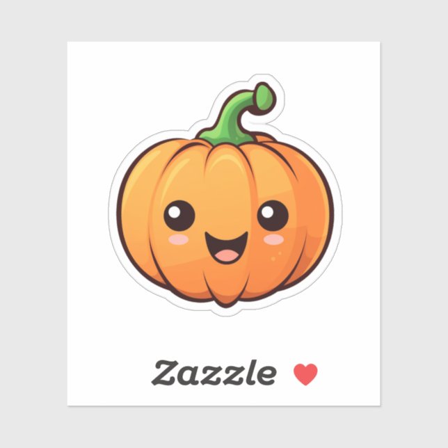 Cartoon pumpkin illustration sticker (Sheet)