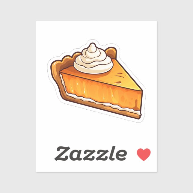 Cartoon pumpkin pie sticker (Sheet)