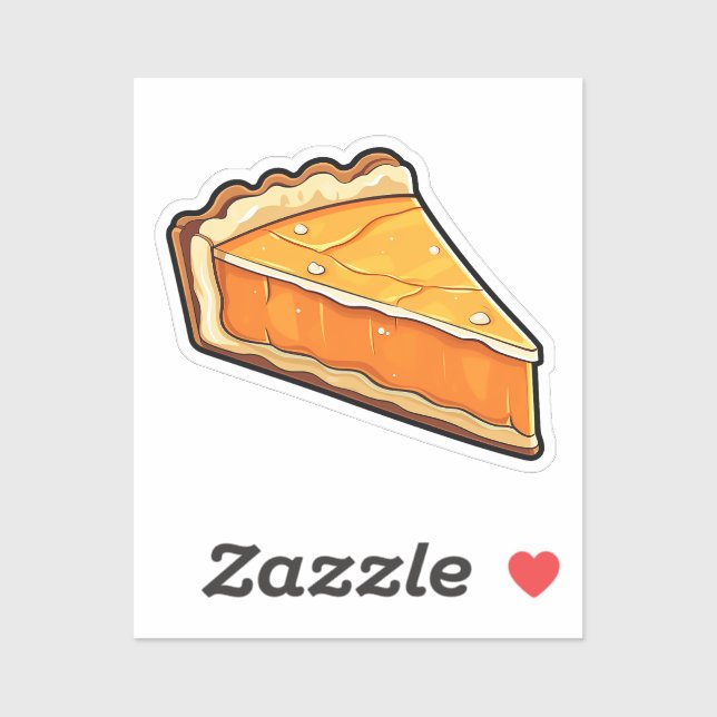 Cartoon pumpkin pie sticker (Sheet)