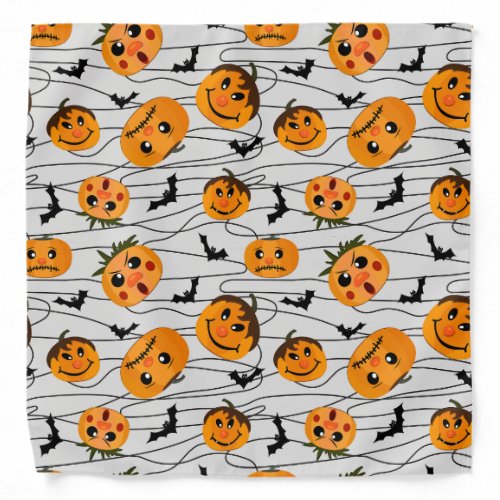 Cartoon Pumpkins  Bandana