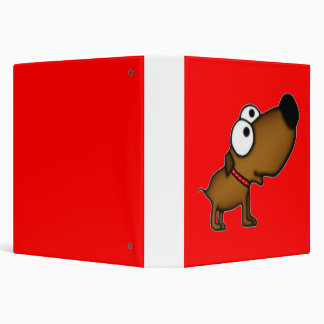 Cartoon Puppy 3 Ring Binder