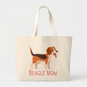 Cartoon Puppy Dog Mom Cute Beagle Tote Bag