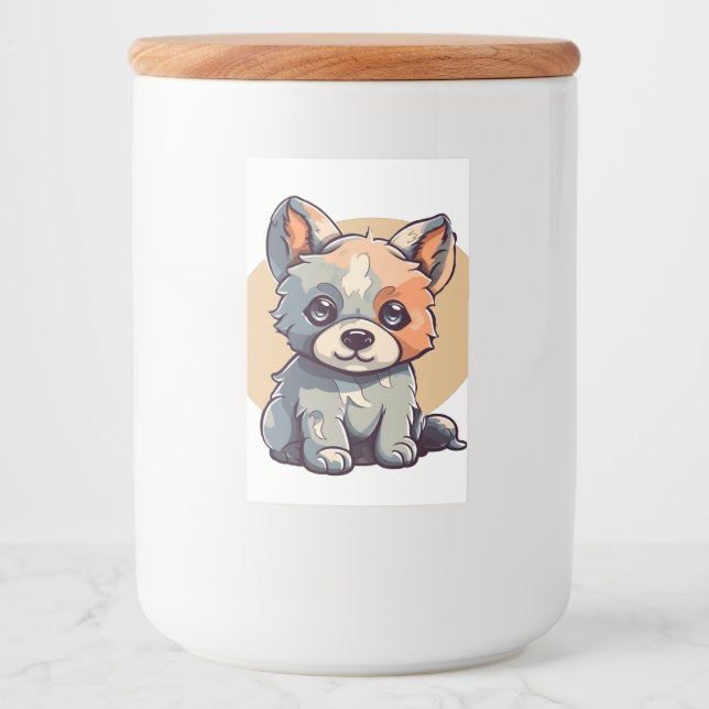 CARTOON PUPPY FOOD LABEL (Front)