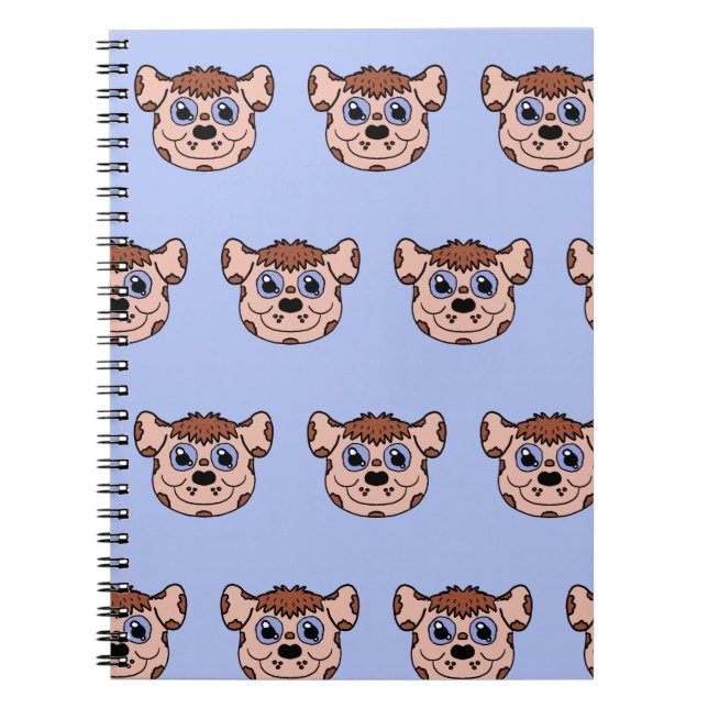Cartoon Puppy head Notebook (Front)
