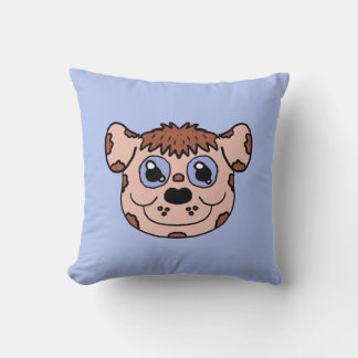 Cartoon Puppy head Throw Pillow