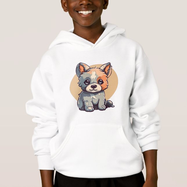 CARTOON PUPPY HOODIE (Front)