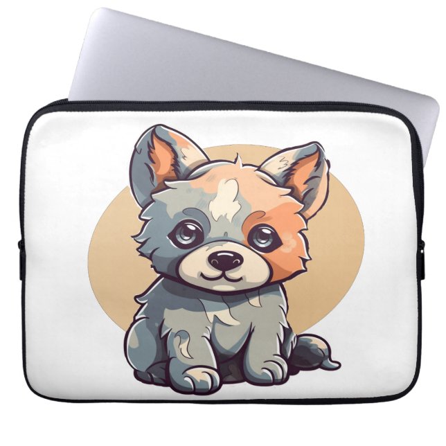 CARTOON PUPPY LAPTOP SLEEVE (Front)