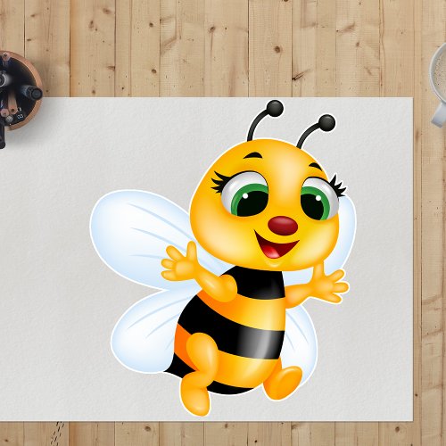 Cartoon Queen Bee Sticker