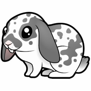 Cartoon Rabbit (floppy ear smooth hair) Statuette