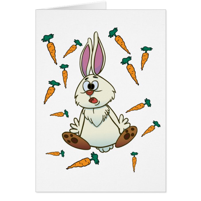 Cartoon Rabbit Greeting Card