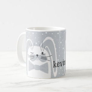 Cartoon rabbit, symbol 2023.  coffee mug