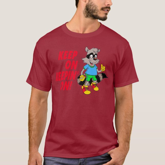Cartoon Raccoon T-Shirt (Front)