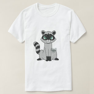 Cartoon Raccoon T-Shirt