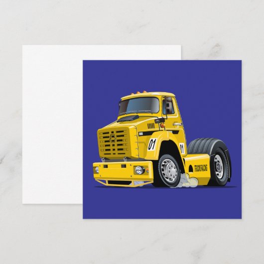 Cartoon Racing truck (Front/Back)