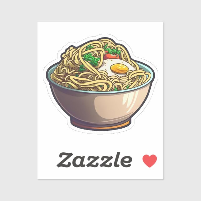 Cartoon ramen sticker (Sheet)