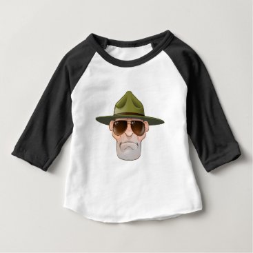 Cartoon Ranger or Drill Sergeant Baby T-Shirt Cartoon Ranger or Drill Sergeant Baby T-Shirt