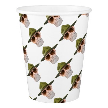 Cartoon Ranger or Drill Sergeant Paper Cup Cartoon Ranger or Drill Sergeant Paper Cup