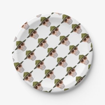Cartoon Ranger or Drill Sergeant Paper Plate Cartoon Ranger or Drill Sergeant Paper Plate