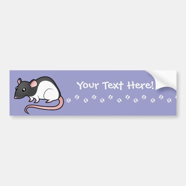Cartoon Rat Bumper Sticker (Front)
