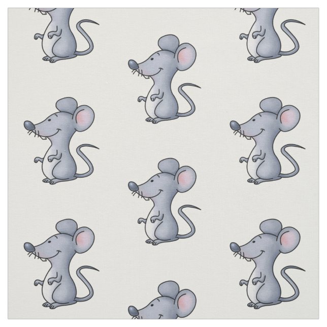 Cartoon Rat Fabric (Swatch)