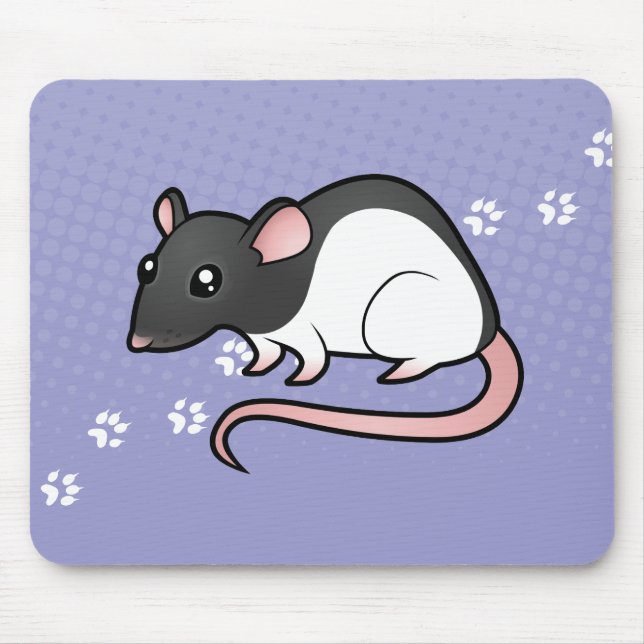 Cartoon Rat Mouse Pad (Front)