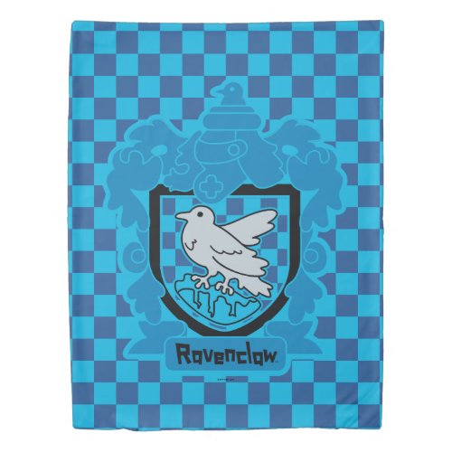 Cartoon Ravenclaw Crest Duvet Cover