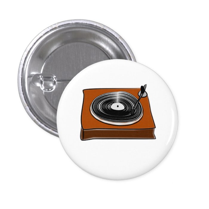 Cartoon Record Player Button