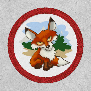Cartoon Red Fox Patch