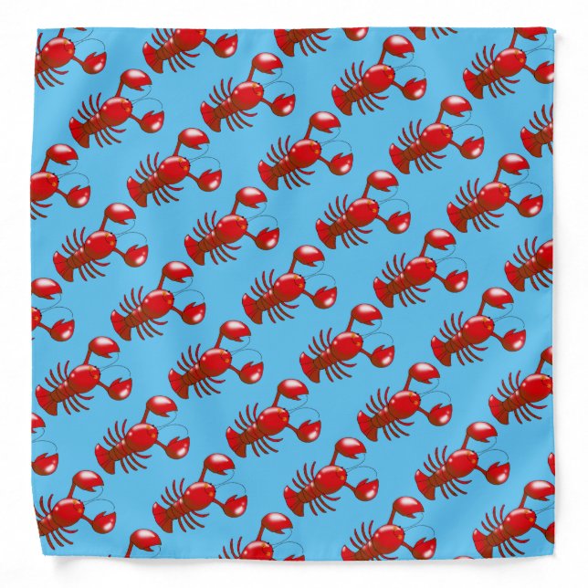cartoon red lobster bandana (Front)