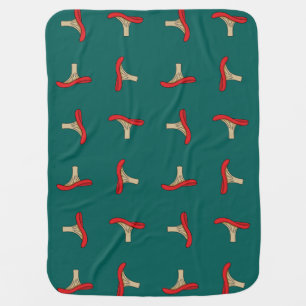 Cartoon Red Mushroom Baby Blanket