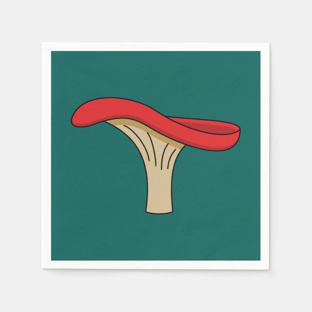 Cartoon Red Mushroom Napkins (Front)