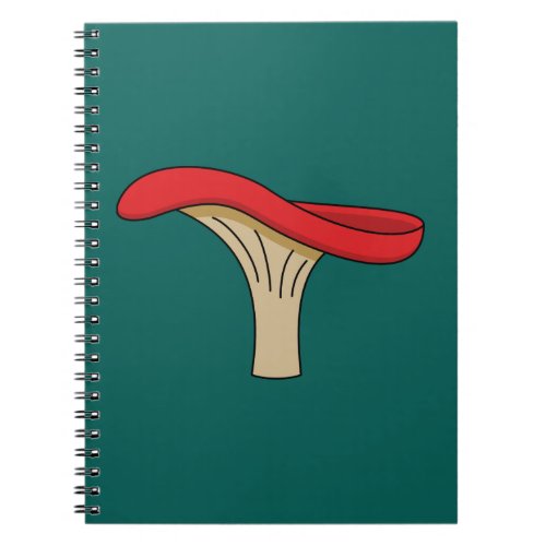 Cartoon Red Mushroom Notebook