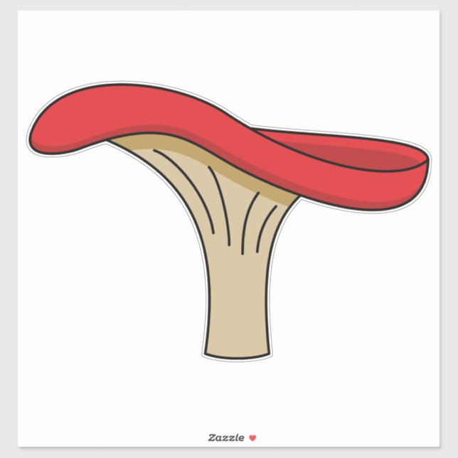 Cartoon Red Mushroom Sticker (Sheet)
